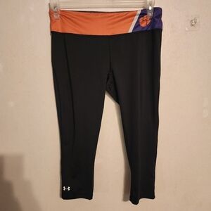 Under Armour Clemson Capri Fitted Leggings Size L